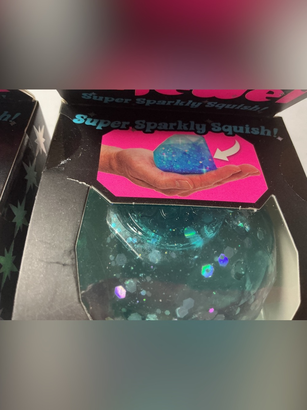 TWO Authentic NEEDOH GROOVY JEWEL Super Sparkling Squish! RARE! 2 colors! - Picture 11 of 11